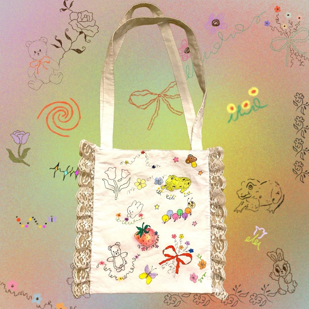 SOLD 🐸 The Gemma Handmade Mini Tote Bag